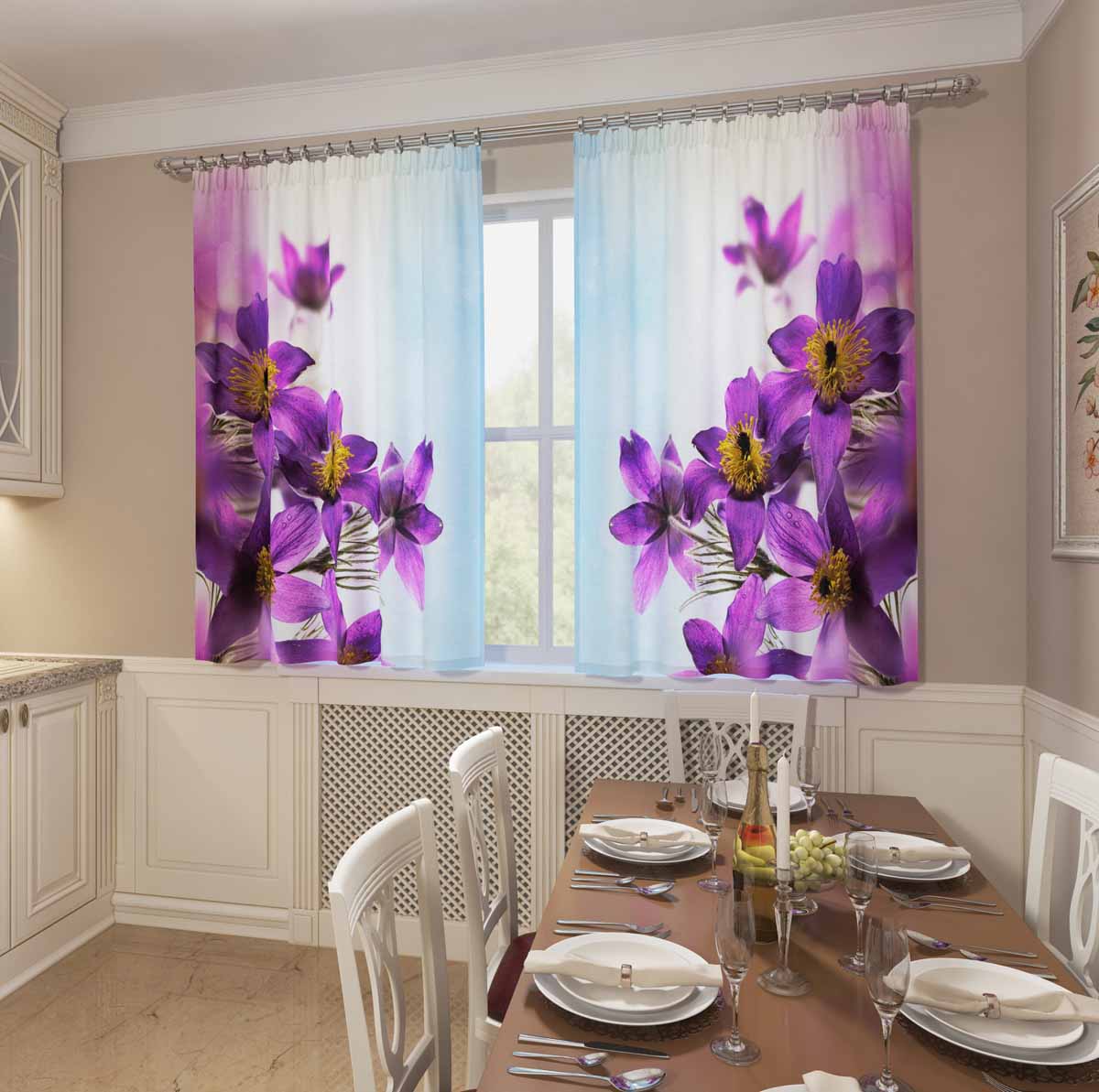 Фотошторы для кухни Сирень Утонченные бутоны, на ленте, высота 160 см05461-ФК-ГБ-002 Фотошторы для кухни Сирень Утонченные бутоны, на ленте, высота 160 см05461-ФК-ГБ-002Фотошторы для кухни Сирень, выполненные из материала Габардин (100% полиэстер) отлично дополнят украшение любого интерьера. Особенностью ткани габардин является небольшая плотность, из-за чего ткань хорошо пропускает воздух и солнечный свет. Ткань хорошо держит форму, не требует специального ухода. Яркая и чёткая картинка перенесенная на наши шторы будет радовать Вас каждый день. Крепление на карниз при помощи шторной ленты на крючки. В комплекте: Портьера: 2 шт. Размер (ШхВ): 145 см х 160 см. Рекомендации по уходу: стирка при 30 градусах гладить при температуре до 110 градусов Изображение на мониторе может немного отличаться от реального.