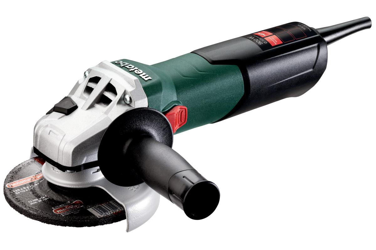 Шлифовальная машина Metabo W 9-125, угловая600376010 Шлифовальная машина Metabo W 9-125, угловая600376010Без устали, как никогда: компактная угловая шлифовальная машина с наименьшим обхватом корпуса в своем классе для идеальной эргономичности Новый двигатель, на который подана патентная заявка, Metabo Marathon, с крутящим моментом на 50% выше и с перегрузочной способностью на 20% выше для более быстрого снятия материала и длительного срока службы Установка защитного кожуха без инструмента; фиксация с защитой от проворачивания Автоматическая предохранительная муфта Metabo S-automatic: при блокировке диска обеспечивает самую низкую отдачу среди аналогичных инструментов на рынке - для максимальной защиты пользователя и бесперебойной работы Защита от повторного пуска: предотвращает непреднамеренный запуск после прерывания электропитания Корпус редуктора может монтироваться с поворотом с шагом 90°, для управления левой рукой или для резки Отключающиеся угольные щетки для защиты двигателя
