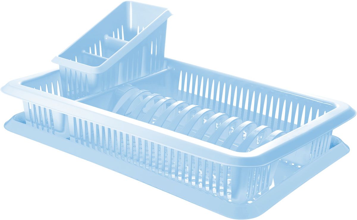 Сушилка для посуды Plastic Centre Лилия, с поддоном, с сушилкой для столовых приборов, цвет: голубой, 48 х 30,5 х 17 смПЦ1562ГЛП Сушилка для посуды Plastic Centre Лилия, с поддоном, с сушилкой для столовых приборов, цвет: голубой, 48 х 30,5 х 17 смПЦ1562ГЛПСушилка для посуды снабжена 2 секциями: для тарелок и столовых приборов. В комплект входит поддон для стока воды с посуды.