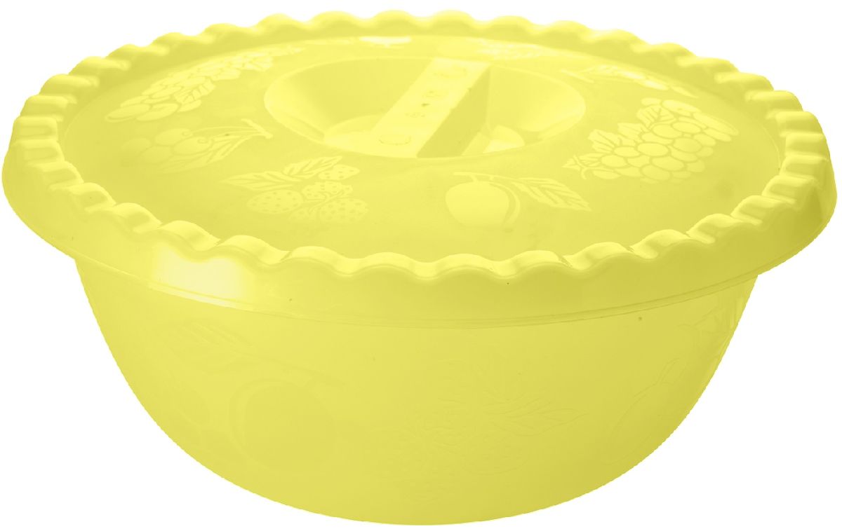 Миска Plastic Centre Фазенда, с крышкой, цвет: желтый, 6 лПЦ2350ЖТПР Миска Plastic Centre Фазенда, с крышкой, цвет: желтый, 6 лПЦ2350ЖТПРНаш многофункциональный салатник с крышкой прекрасно подходит как для приготовления, так и для подачи различных блюд на стол. Классический дизайн порадует хозяйку. Крышка сохранит свежесть приготовленных блюд.