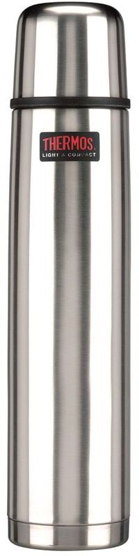 Термос Thermos, цвет: стальной, 1 л. FBB 1000B853240 Термос Thermos, цвет: стальной, 1 л. FBB 1000B853240Термосы из нержавеющей стали «FBB— «визитная карточка» компании THERMOS®. Эту модель предпочитают приверженцы высоких технологий, всего самого совершенного. Небьющиеся стенки термоса из нержавеющей пружинной стали 18/8 способны противостоять внешним повреждениям и вмятинам. Удобная пробка клапанного типа, открывающаяся одним нажатием, легко разбирается для чистки. Чашка–крышка из нержавеющей стали позволит Вам наслаждаться своим напитком, где бы Вы ни были. Этот термос — легкий и компактный, удобен в транспортировке и хранении.