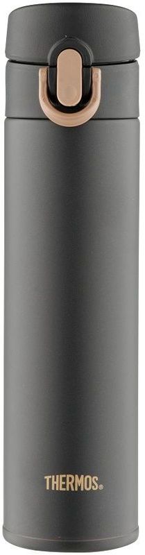 Термос Thermos, цвет: темно-серый, 400 мл. JNI-401115510 Термос Thermos, цвет: темно-серый, 400 мл. JNI-401115510Термос Thermos это суперлегкий и супертонкий термос, выполненный из стали.У термоса имеется фиксатор от случайного открытия, крышка откидывается полностью и фиксируется.Объем: 400 мл.