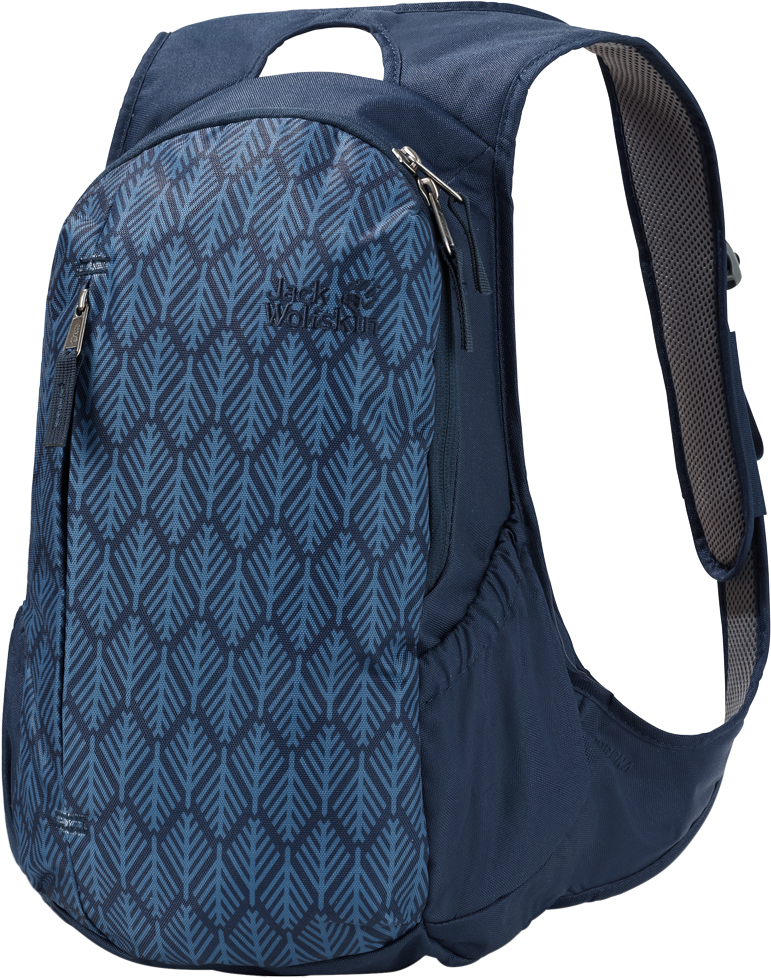 Рюкзак женский Jack Wolfskin Ancona, цвет: синий 2005321-79372005321-7937 Рюкзак женский Jack Wolfskin Ancona, цвет: синий 2005321-79372005321-7937Рюкзак Jack Wolfskin предназначен для однодневных походов, удобно прилегает к спине. Преимуществами этой плоской, почти не нагружаемой поддерживающей системы являются широкая площадь опоры рюкзака, а также мягкие вставки на плечевых ремнях и местах, вступающих в контакт при ношении. Основное отделение с широким отверстием, плоской внешний карман, два сетчатых боковых карманов, внутренний карман.