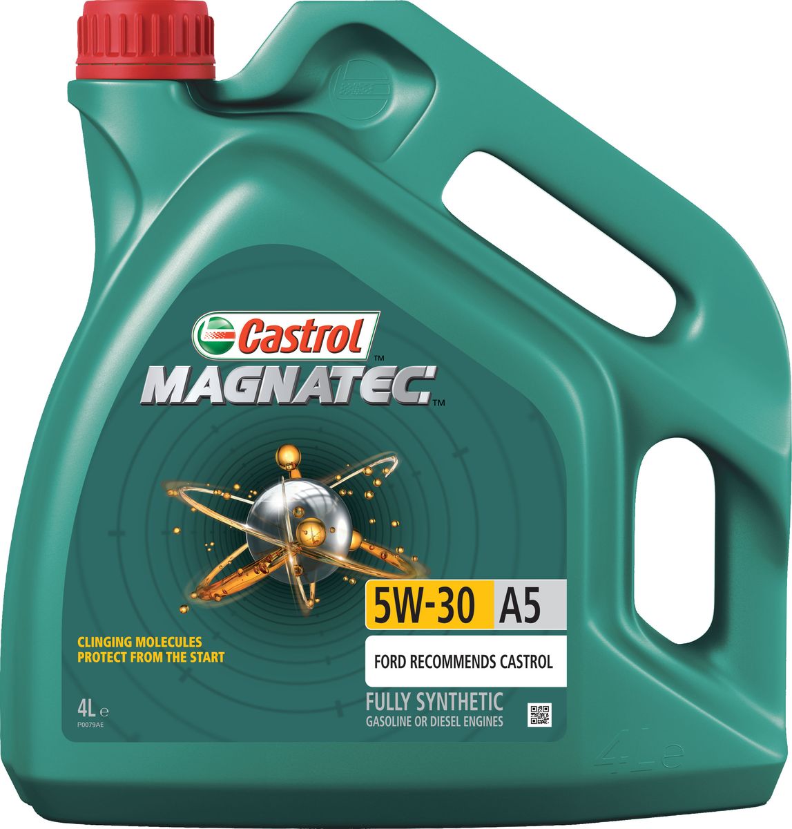 Моторное масло Castrol Magnatec 5W-30 A5, 4 л15583D Моторное масло Castrol Magnatec 5W-30 A5, 4 л15583DОписание До 75% износа двигателя происходит во время его пуска и прогрева. Когда двигатель выключен, обычное масло стекает в поддон картера, оставляя важнейшие детали двигателя незащищенными. Молекулы Castrol Magnatec подобно магниту притягиваются к деталям двигателя и образуют сверхпрочную масляную пленку, обеспечивающую дополнительную защиту двигателя в период пуска, когда риск возникновения износа существенно возрастает. Применение Моторное масло Castrol Magnatec 5W-30 A5 предназначено для бензиновых и дизельных двигателей автомобилей, в которых производитель рекомендует использовать смазочные материалы класса вязкости SAE 5W-30, спецификаций ACEA A5/B5, A1/B1, API SN/CF ILSAC GF-4 или более ранних. Castrol Magnatec 5W-30 A5 подходит для применения в двигателях автомобилей Ford, требующих моторные масла спецификаций Ford WSS-M2C913-D, Ford WSS-M2C913-C, Ford WSS-M2C913-B или Ford WSS-M2C913-A. Преимущества Молекулы Castrol Magnatec Intelligent Molecules: ·удерживаются на важнейших...