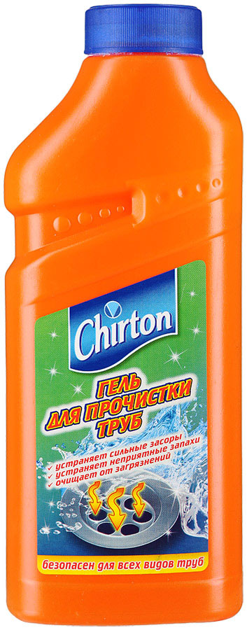 Гель для прочистки сливных труб Chirton, 500 мл5781-19 Гель для прочистки сливных труб Chirton, 500 мл5781-19Гель для прочистки труб Chirton очищает канализационную систему от засоров и загрязнений. Эффективно растворяет бумагу, волосы, пищевые отходы и другие загрязнения органического происхождения. Особенности геля Chirton: - Устраняет сильные засоры лучше, чем традиционные методы и средства. - Прочищает, устраняет неприятные запахи. - Проникает глубоко в трубу даже при наличии воды в раковине. - Идеально подходит для всех видов металлических и пластиковых труб. Товар сертифицирован. Уважаемые клиенты! Обращаем ваше внимание на возможные изменения в дизайне упаковки. Качественные характеристики товара остаются неизменными. Поставка осуществляется в зависимости от наличия на складе.