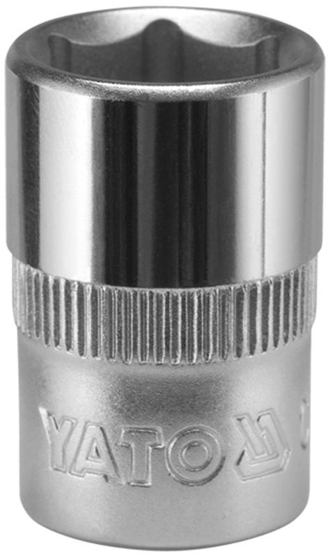 Головка торцевая короткая YatoCrV, 3/8, 19 ммYT-3814 Головка торцевая короткая YatoCrV, 3/8, 19 ммYT-3814Головка торцевая YATO короткая, тип 3/8, длина 19 мм, выполнена из инструментальной стали CrV.
