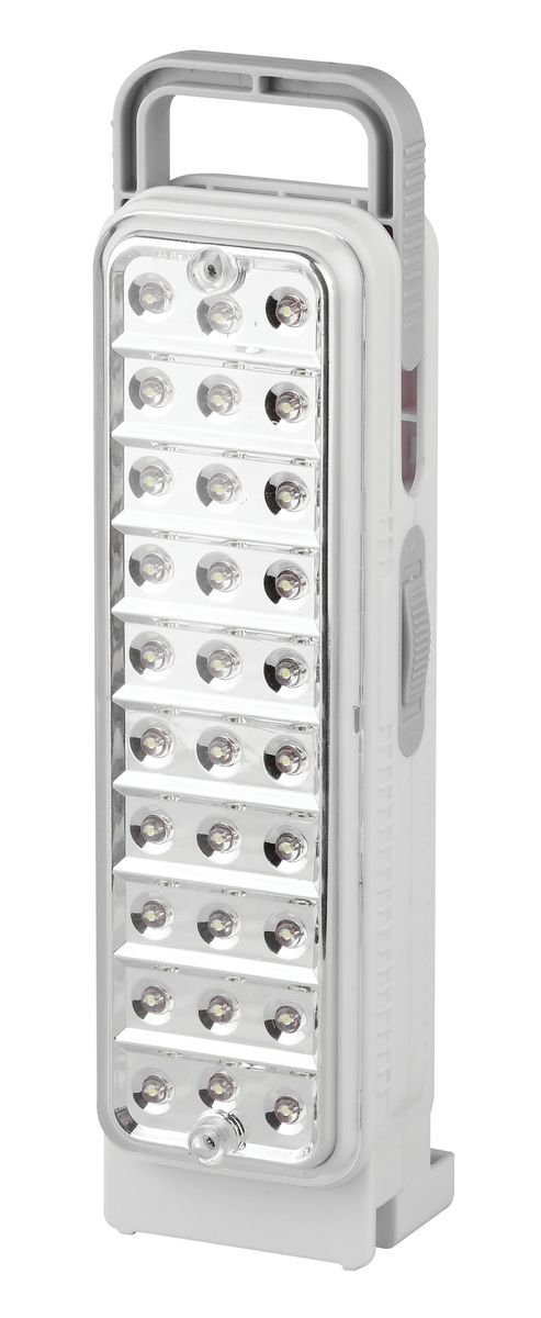 Фонарь ручной Трофи, 30xLED, аккумулятор 4V1.5Ah, ЗУ 220VTL30 Фонарь ручной Трофи, 30xLED, аккумулятор 4V1.5Ah, ЗУ 220VTL30Аккумуляторный светодиодный фонарь: 30 белых LED 2 режима работы Аккумулятор 4V 1,5Ah подзарядка от сети 220V