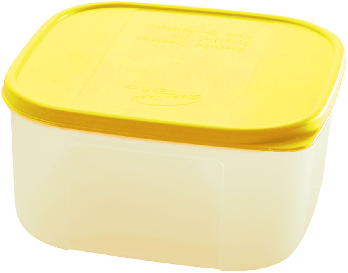 Емкость для продуктов Plastic Centre Bio, цвет: желтый, прозрачный, 420 млVT-1520(SR) Емкость для продуктов Plastic Centre Bio, цвет: желтый, прозрачный, 420 млVT-1520(SR)Многофункциональная емкость для хранения различных продуктов, разогрева пищи, замораживания ягод и овощей в морозильной камере и т.п. При хранении продуктов в холодильнике емкости можно ставить одну на другую, сохраняя полезную площадь холодильника или морозильной камеры.Размер контейнера: 11 x 11 x 6 см.Объем контейнера: 420 мл.