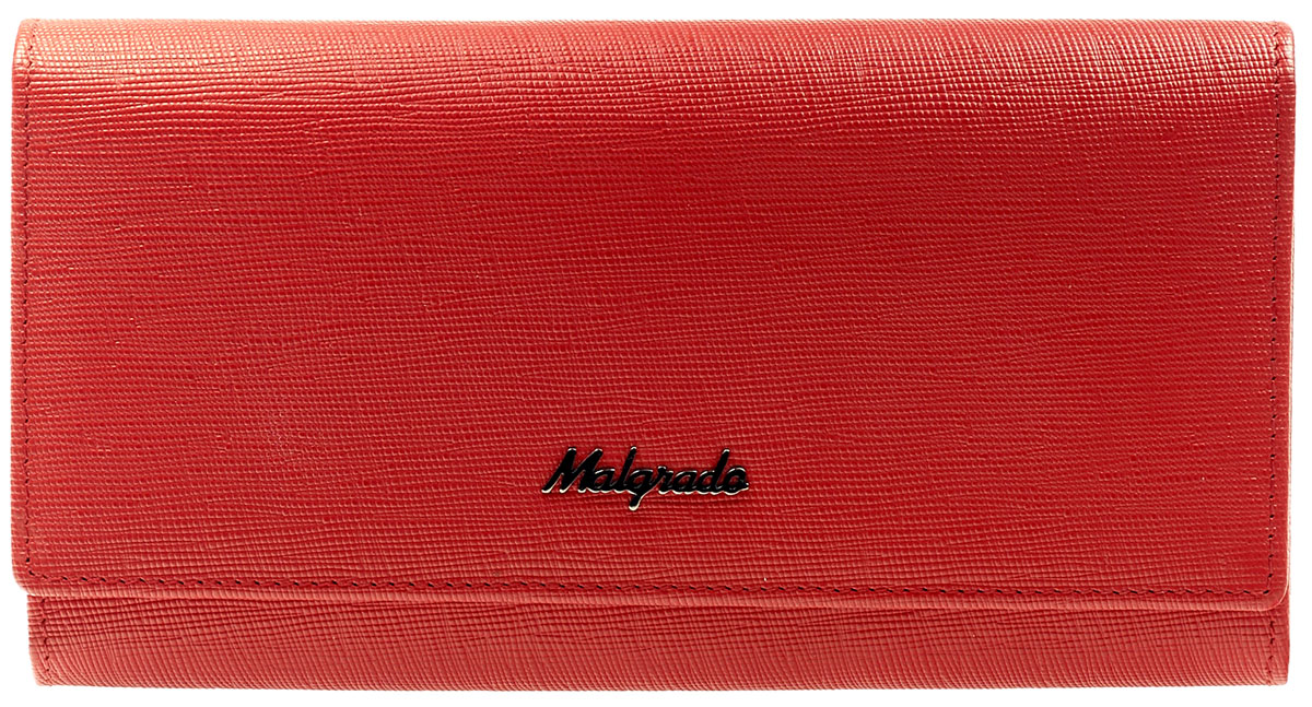 Кошелек женский Malgrado, цвет: красный. 64007-13801DICE 8508 Кошелек женский Malgrado, цвет: красный. 64007-13801DICE 8508Стильный женский кошелек Malgrado выполнен из натуральной кожи.Изделие закрывается клапаном на кнопку и содержит одно основное отделение. Внутри расположены четыре отделения для купюр, одно из которых закрывается клапаном на кнопку, отделение для монет, закрывающееся на рамочный замок, два накладных кармана, четыре кармана для пластиковых карт, карман с прозрачной вставкой из пластика.Изделие поставляется в фирменной упаковке.Кошелек Malgrado станет отличным подарком для человека, ценящего качественные и практичные вещи.