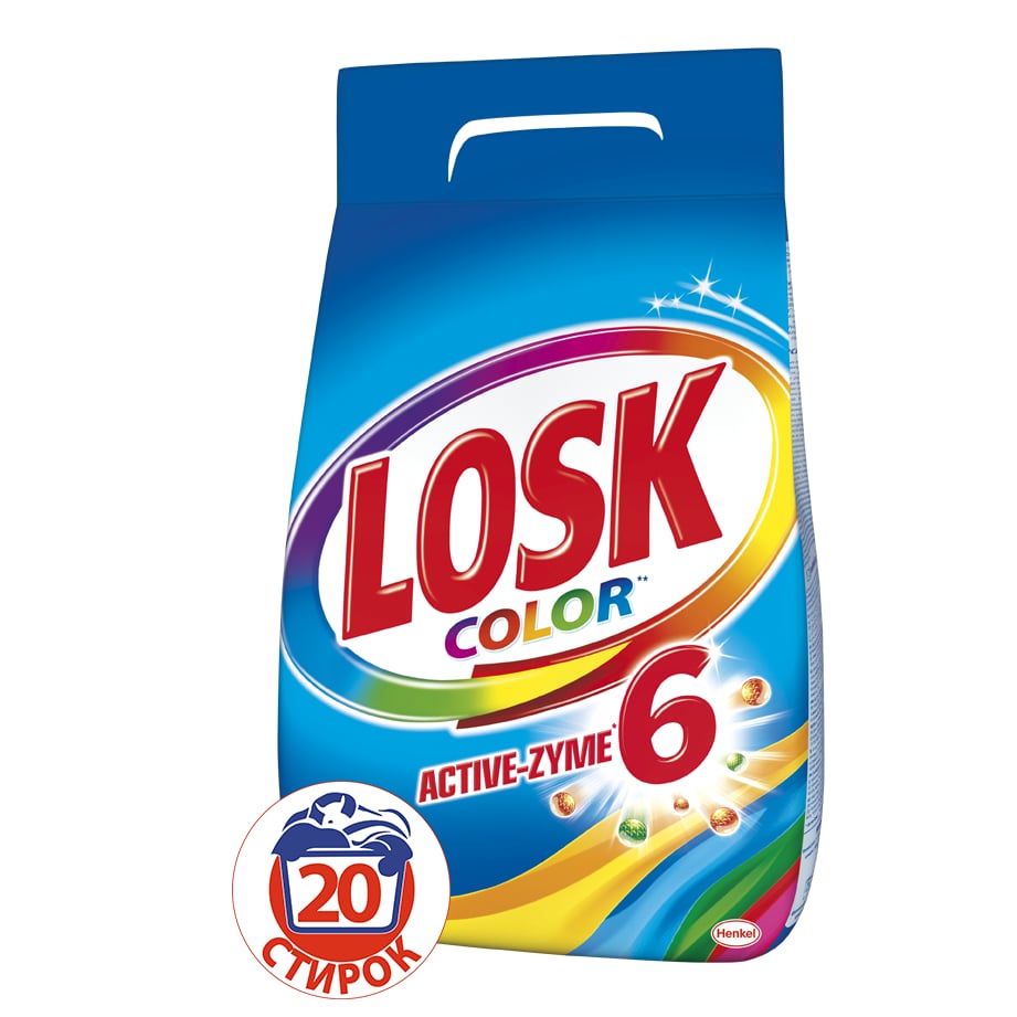 Стиральный порошок Losk Color 3кг900117 Стиральный порошок Losk Color 3кг900117Наслаждайтесь чистотой и яркостью цветного белья! Формула порошка LOSK Active-Zyme 6 Color позволяет удалять сложные пятна, сохраняя сочность цвета белья – снова и снова. Стиральные порошки LOSK для цветных тканей обеспечивают удаление пятен, сохраняя цвета ваших вещей яркими. Входящие в состав 6 активных энзимов эффективно справляются с различными видами загрязнений, удаляя их. Стирка за стиркой пятна уходят, а цвет белья остаётся! Состав: 5-15% анионные ПАВ; Товар сертифицирован.