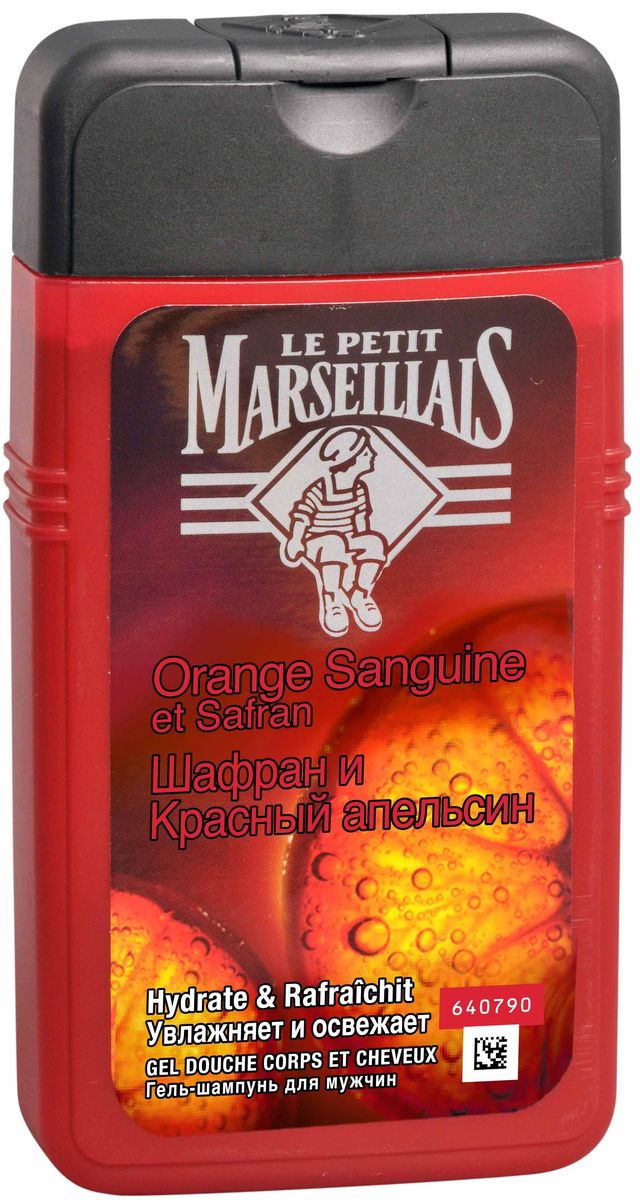 Le Petit Marseillais Гель-шампунь для мужчин Шафран и Красный апельсин, 250 млFS-00897 Le Petit Marseillais Гель-шампунь для мужчин Шафран и Красный апельсин, 250 млFS-00897Гель-шампунь для мужчин Le Petit Marseillais Шафран и Красный апельсин. Бодрящий и пробуждающий коктейль из красного апельсина, пропитанного солнцем Средиземноморья, и пряного шафрана, дара щедрой осени. Гель-шампунь укрепляет волосы и увлажняет кожу.