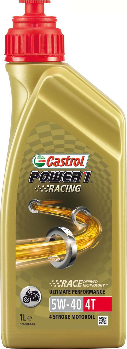 Моторное масло Power 1 Racing 4T 5W-40, 1 л157DF2 Моторное масло Power 1 Racing 4T 5W-40, 1 л157DF2Castrol Power 1 Racing 4T 5W-40 - полностью синтетическое моторное масло для современных 4-тактных двигателей спортивных мотоциклов высокой мощности, способствующее повышению интенсивности разгона и мощности силового агрегата вплоть до максимальных оборотов. Разработка “Race Derived Technology”, основанная на опыте Castrol проведения гонок и стендовых испытаний, обеспечивает максимальную эффективность работы мотора, не жертвуя сроком его службы. Это даёт огромное преимущество по сравнению с другими видами масел. В композиции моторного масла Castrol Power 1 Racing 4T 5W-40 используется самая передовая технология для 4-тактных двигателей мотоциклов - Trizone Technology™, обеспечивающая оптимальную защиту деталей мотора, сцепления и зубчатых передач даже во время труднейших условий вождения, включая длительную работу при максимальных оборотах. Применение Castrol Power 1 Racing 4T 5W-40 подходит для всех двигателей современных мотоциклов высокой мощности, в которых предписаны к...