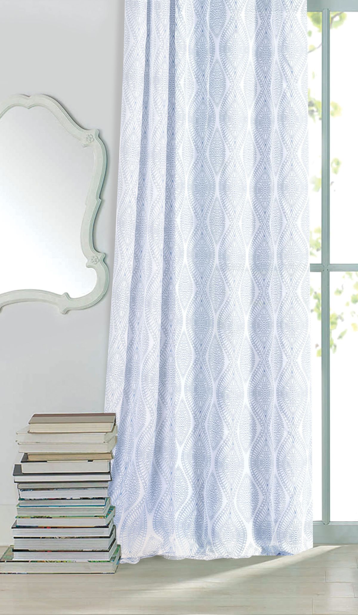 Штора готовая Garden, на ленте, цвет: голубой, 300х260 см. С 3293 - W356 V16С 3293 - W356 V16 Штора готовая Garden, на ленте, цвет: голубой, 300х260 см. С 3293 - W356 V16С 3293 - W356 V16Изящная штора для гостинной Garden выполнена из ткани с оригинальной структурой. Приятная текстура и цвет штор привлекут к себе внимание и органично впишутся в интерьер помещения. Штора крепится на карниз при помощи ленты, которая поможет красиво и равномерно задрапировать верх.