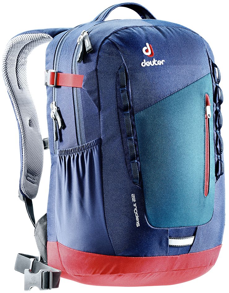 Рюкзак Deuter StepOut 22, цвет: темно-синий, 22 л3810415_3329 Рюкзак Deuter StepOut 22, цвет: темно-синий, 22 л3810415_3329- спинка Airstripes для великолепной вентиляции - очень комфортные, эргономичные, мягкие плечевые лямки - легкий доступ в основное отделение через двухходовую U-образную молнию - отделение для документов - отстегивающийся карабинчик для ключей - передний карман на молнии - эластичные боковые карманы - петля для габаритного фонарика - ручка для переноски - петли для навески - главное отделение под размер папки - дополнительное основное отделение под ноутбук размером 15,6 - внутренний карман для ценных вещей - один боковой карман на молнии - регулируемый нагрудный ремешок - съемный набедренный пояс Вес: 790 г Объем: 22 л Размеры: 46 x 30 x 19 см Материал: Super-Polytex/Macro Lite 210