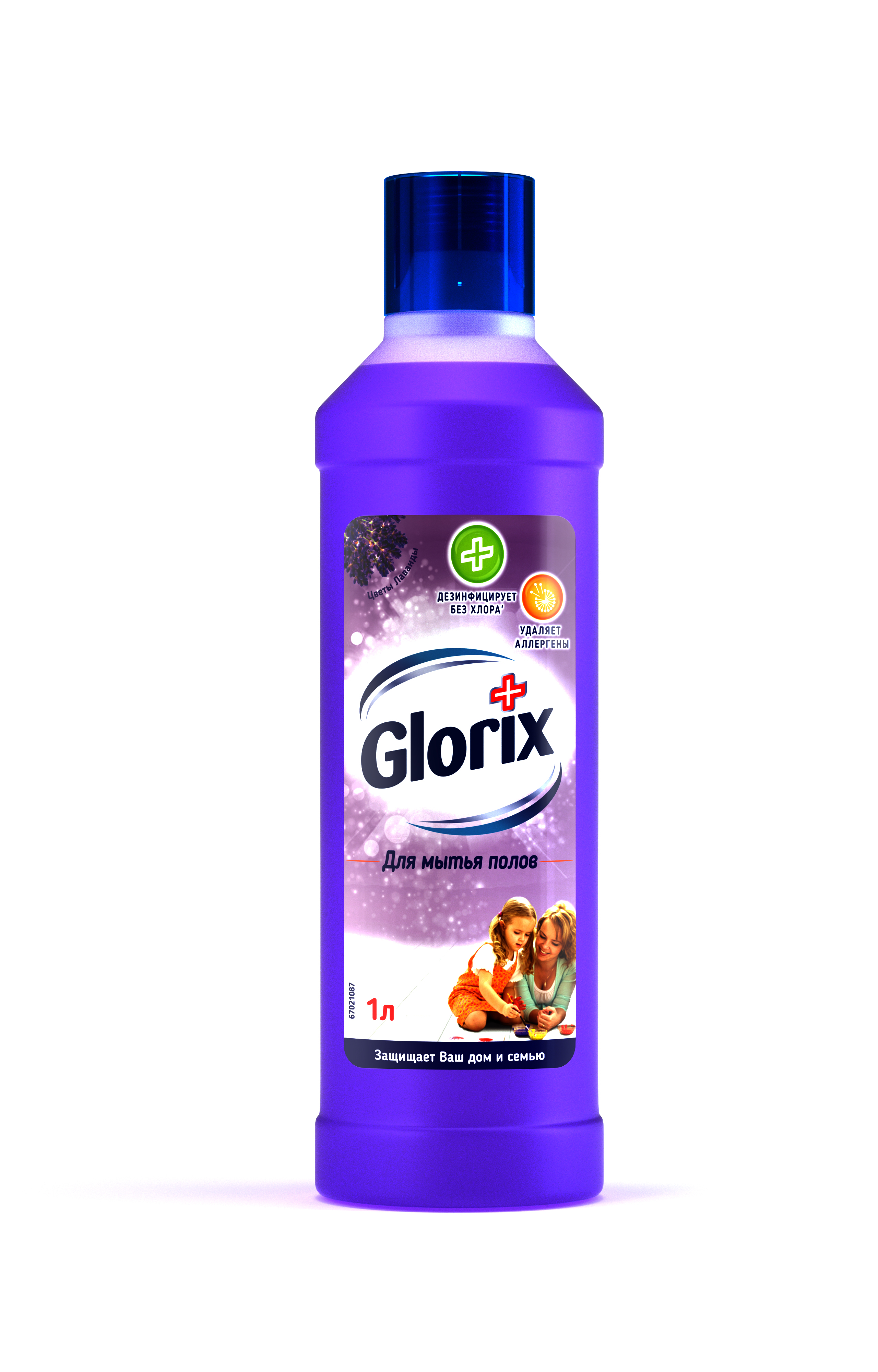 Средство для мытья пола Glorix Цветы лаванды 1 л391602 Средство для мытья пола Glorix Цветы лаванды 1 л391602Чистящее средство для пола Glorix Цветы лаванды эффективно очищает и дезинфицирует поверхности без хлора. Уничтожает 99,99% болезнетворных бактерий, удаляет аллергены (пыль и пыльцу) и наполняет дом приятным ароматом. Разработано для мытья пола, также идеально подходит для ежедневного очищения других больших и малых поверхностей (рабочие поверхности, стол, стулья).Товар сертифицирован.Уважаемые клиенты!Обращаем ваше внимание на возможные изменения в дизайне упаковки. Качественные характеристики товара остаются неизменными. Поставка осуществляется в зависимости от наличия на складе.