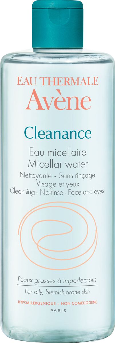 Avene Мицеллярная вода Cleananse, 400 млC48484 Avene Мицеллярная вода Cleananse, 400 млC48484Бережное очищение проблемной кожи, склонной к жирному блеску. Устранение загрязнений, снятие макияжа с лица и глаз. Свойства: • Мицеллярная вода Клинанс мягко удаляет загрязнения и макияж (в том числе водостойкий), а за счет Монолаурина * помогает контролировать выработку кожного сала. • Кожа становится чистой, свежей и обновленной • Высокое содержание Термальной воды Avene обеспечивает успокаивающее и снимающее раздражение кожи действие