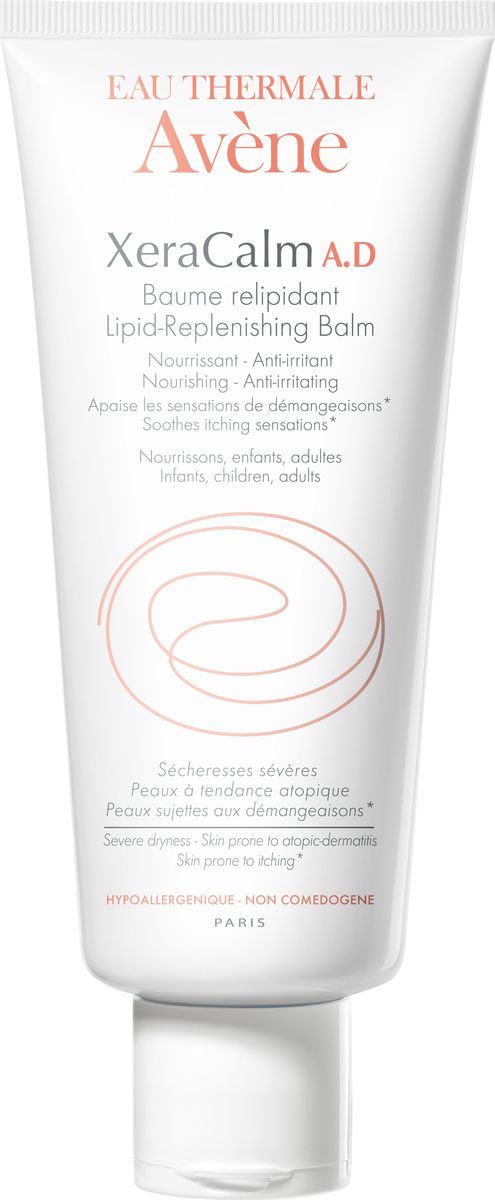 Avene Бальзам липидо-восполняющий Xeracalm A.D. для лица и тела200 млБ63003 мята Avene Бальзам липидо-восполняющий Xeracalm A.D. для лица и тела200 млБ63003 мятаЛипидо-восполняющий бальзам специально создан для использования при выраженной сухости кожи у младенцев, детей и взрослых: • Кожа, склонная к атопическому дерматиту• Кожа, склонная к раздражениям, покраснениям и зуду, вызванному сухостью• Кожа, сухая от природыКсеракалм А.Д. крем специально создан для кожи средней степени сухости, склонной к атопическому дерматиту• для кожи, склонной к раздражениям, покраснениям и зуду• для сухой от природы кожиСвойства: • Формула липидо-восполняющего бальзама Ксеракалм А.Д. была создана с использованием минимума:• Комплекс I-modulia® - результат 12-ти летних научных разработок -уменьшает ощущения кожного зуда, вызванного сухостью кожи, а также успокаивает раздражение и покраснения, вызванные гиперреактивностью кожи.• СER-OMEGA – липиды, подобные липидам кожи, помогают восстанавливать, питать и укреплять её защитную пленку, обеспечивая лучшую сопротивляемость агрессивным факторам внешней среды. • Термальная вода Avene с ее успокаивающими свойствами уменьшает ощущение дискомфорта и смягчает кожу.дискомфорта и смягчает кожу.• Формула средства относится к категории «Стерильная косметика»и сочетает в себе высоко-технологичные ингредиенты с природными свойствами Термальнойводы Avene. Абсолютно не содержит отдушек, спирта и красителей, что обеспечивает коже увлажнение, смягчение и комфорт при полной безопасности.*вызванные сухостью кожи.