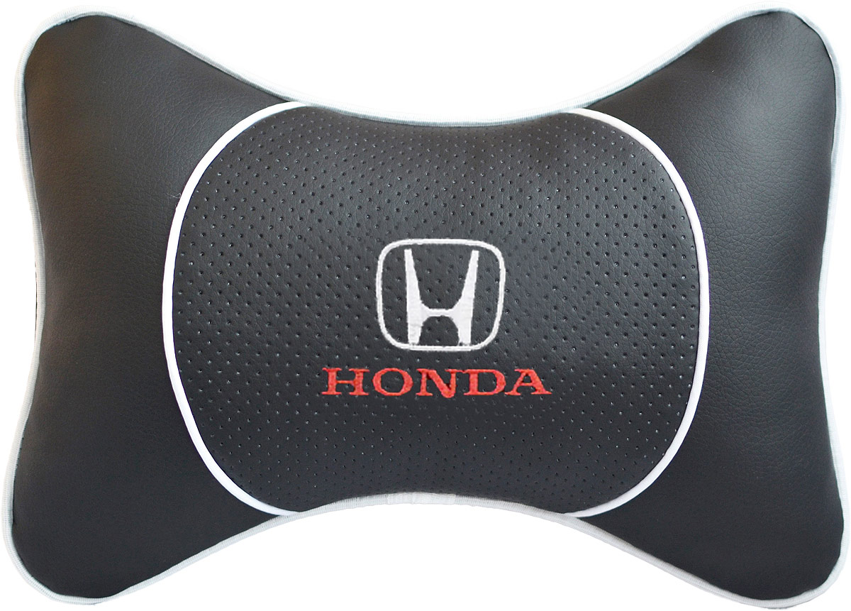 Подушка на подголовник Auto Premium Honda, цвет: черный. 3752137521 Подушка на подголовник Auto Premium Honda, цвет: черный. 3752137521Подушка на подголовник Люкс выполнена из черной гладкой экокожи, вставка из черной перфорированной экокожи имеет обрамление мягким кантом. Для нанесения вышивки используются высококачественные итальянские нитки. Подушка на подголовник - это прежде всего лучший способ создать комфорт для шеи и головы во время пребывания в автомобильном кресле. Такая подушка будет удобна как водителю, так и пассажиру. При производстве используются высококачественные, износостойкие материалы и гипоаллергенные наполнители.