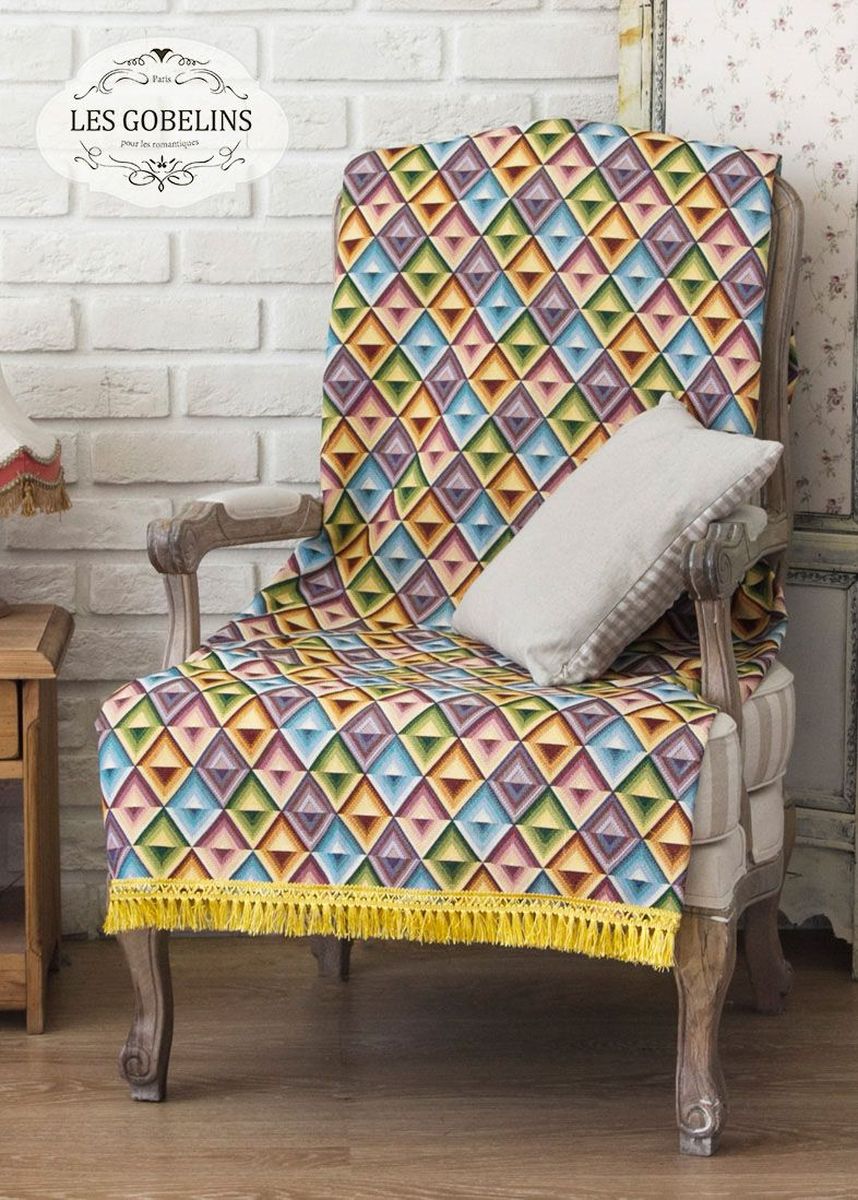 Накидка на кресло Les Gobelins Kaleidoscope, 50х120 см. lns185043lns185043 Накидка на кресло Les Gobelins Kaleidoscope, 50х120 см. lns185043lns185043Общий размер: односпальный Размер покрывала: 50х120 см Размер наволочек: Без наволочек Материал: Хлопковый гобелен Длина ворса: Отсутствует Состав: 50% хлопок, 50% полиэстер Отделка: Бахрома и кисти Производитель: Les Gobelins Cтрана производства: Россия Упаковка: Полиэтиленовый пакет