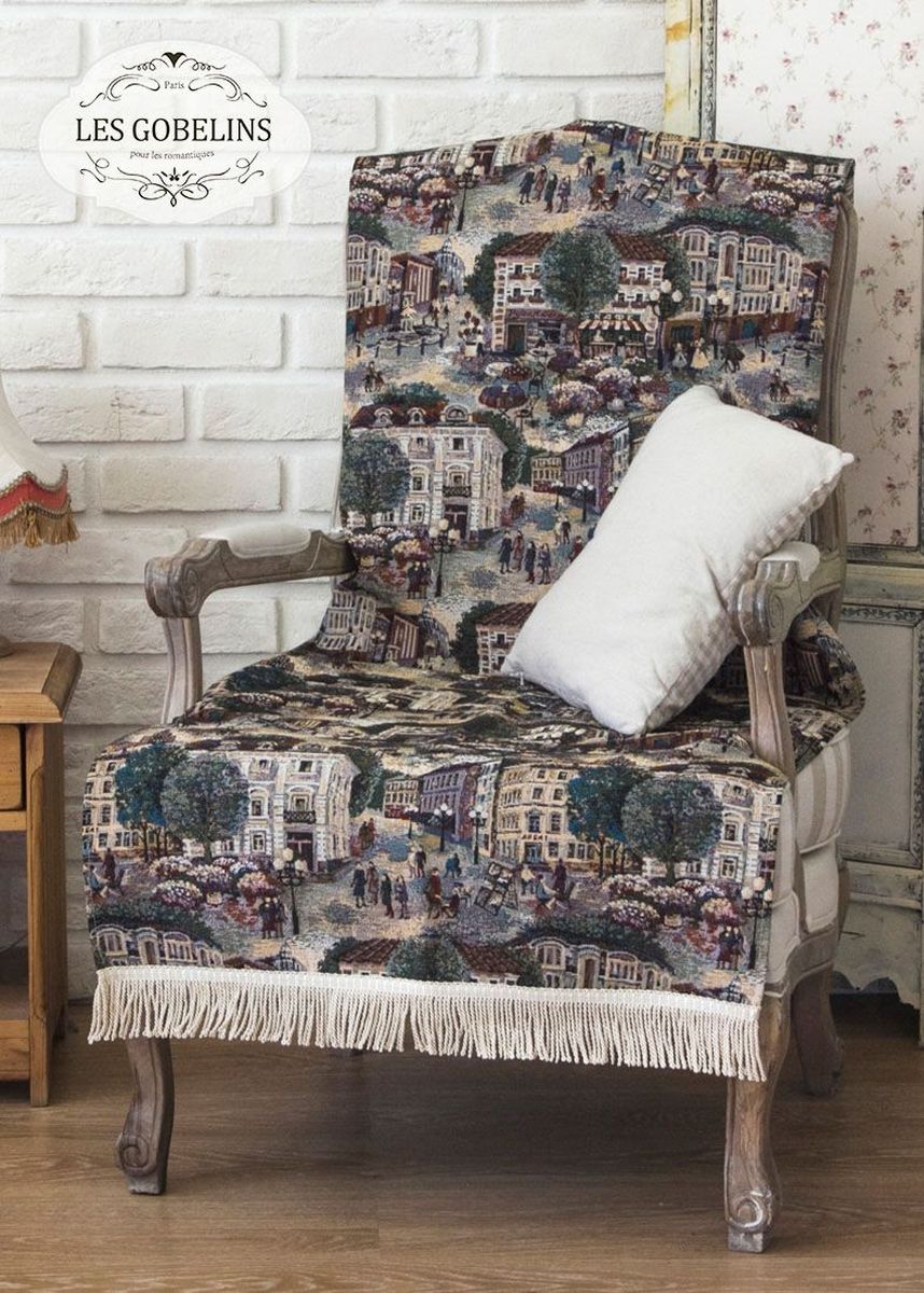 Накидка на кресло Les Gobelins Arbat, 50х120 см. lns186408lns186408 Накидка на кресло Les Gobelins Arbat, 50х120 см. lns186408lns186408Общий размер: односпальный Размер покрывала: 50х120 см Размер наволочек: Без наволочек Материал: Хлопковый гобелен Длина ворса: Отсутствует Состав: 35% хлопок, 65% полиэстер Отделка: Бахрома и кисти Производитель: Les Gobelins Cтрана производства: Россия Упаковка: Полиэтиленовый пакет