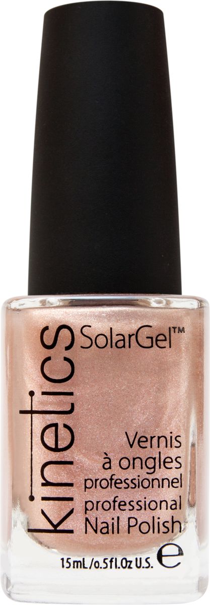 Kinetics Профессиональный лак SolarGel Polish, 15 мл, тон 132002722 Kinetics Профессиональный лак SolarGel Polish, 15 мл, тон 132002722Новое поколение профессиональных гелевых лаков для ногтей, которые наносятся как обычный лак, а выглядят как гель. Ультра модные и классические цвета, поражают своей стойкостью и разнообразием оттенков. Стойкость до 10 дней, не требует специальной сушки в UV/LED лампе. Рекомендуется использовать с верхним покрытием SolarGel Top Coat