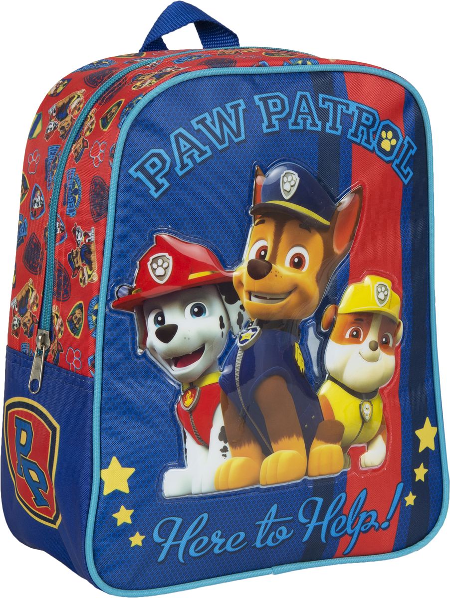 Paw Patrol Рюкзак дошкольный 3184372523WD Paw Patrol Рюкзак дошкольный 3184372523WDРюкзачок Paw Patrolоптимально подойдет вашему ребенку для прогулок, занятий в кружке или спортивной секции. Рюкзачок декорирован ярким рисунком с одним из героев любимого детского мультсериала Щенячий патруль. Такой рисунок устойчив к истиранию и выгоранию на солнце.Рюкзак имеет компактный размер и легкий вес, а в его вместительном внутреннем отделении на молнии легко поместятся все необходимые вещи, в том числе предметы формата А4. Мягкие регулируемые лямки шириной 6 см берегут плечи от натирания, а светоотражающие элементы, размещенные на них, повышают безопасность ребенка, делая его заметнее на дороге в темное время суток. Удобная ручка помогает носить аксессуар в руке или размещать на вешалке. Износостойкий материал с водонепроницаемой основой и подкладка обеспечивают изделию длительный срок службы и помогают держать вещи сухими в дождливую погоду.