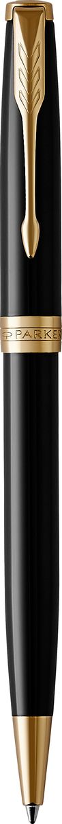 Parker Ручка шариковая Sonnet Black Laque GT72523WD Parker Ручка шариковая Sonnet Black Laque GT72523WDШариковая ручка Parker Sonnet Black Laque GT - идеальный инструмент для письма. Материал ручки - нержавеющая сталь с покрытием глянцевого лака черного цвета, в отделке применяется позолота 23К. Способ подачи стержня: Поворотный.Данный пишущий инструмент поставляется в фирменной подарочной коробке премиум-класса, что делает его превосходным подарком.Произведено во Франции.