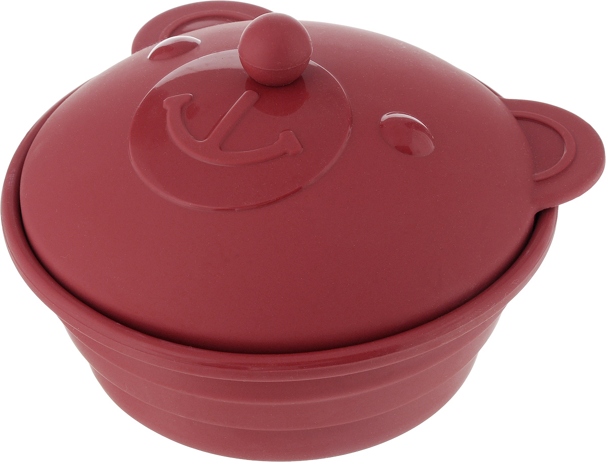 Форма для приготовления Oursson Медведь, силиконовая, 16 х 16 х 5,5 смBW1650RS/RR Форма для приготовления Oursson Медведь, силиконовая, 16 х 16 х 5,5 смBW1650RS/RRФорма для приготовления Oursson Медведь изготовлена из силикона и имеет силиконовую крышку в виде забавной мордашки медведя. Идеально подойдет для приготовления мяса, рыбы, овощей и десертов без добавления масла. Конструкция формы уникальная, она имеет вставку на дне, с помощью которой можно готовить пищу на пару в собственному соку, при этом сохраняет все ароматы и становится мягкой за короткое время приготовления. Силиконовую форму можно использовать в духовке, микроволновой печи и холодильнике, мыть в посудомоечной машине. Температура использования от -20°С до +220°С. Силиконовая кастрюлька компактно складывается и экономит место на кухне. В комплект входит книга рецептов, по которым вы можете готовить вкусные и полезные блюда для всей семьи. Диаметр кастрюльки (по верхнему краю): 16 см. Высота стенки (без учета крышки): 5,5 см. Диаметр вставки (пароварки): 11,5 см.