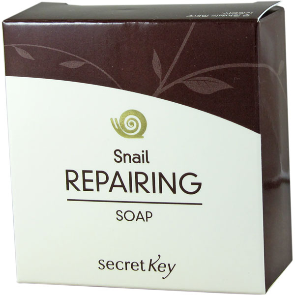 Secret Key Мыло восстанавливающее Snail+EGF Repairing Soap, 100 гр92421 Secret Key Мыло восстанавливающее Snail+EGF Repairing Soap, 100 гр92421Экстракт слизи виноградной улитки и EGF помогают избавиться коже от ощущения, что ей чего-то не хватает и возобновляют запас влаги. С этим средством вы легко можете скрыть свой настоящий возраст. Также это восстанавливающее мыло смоет частички омертвевшей кожи и сузит поры. Контролирует уровень влаги вашей нежной кожи. Мыло может быть использовано для борьбы с проблемами кожи так же, как и Cleanser.