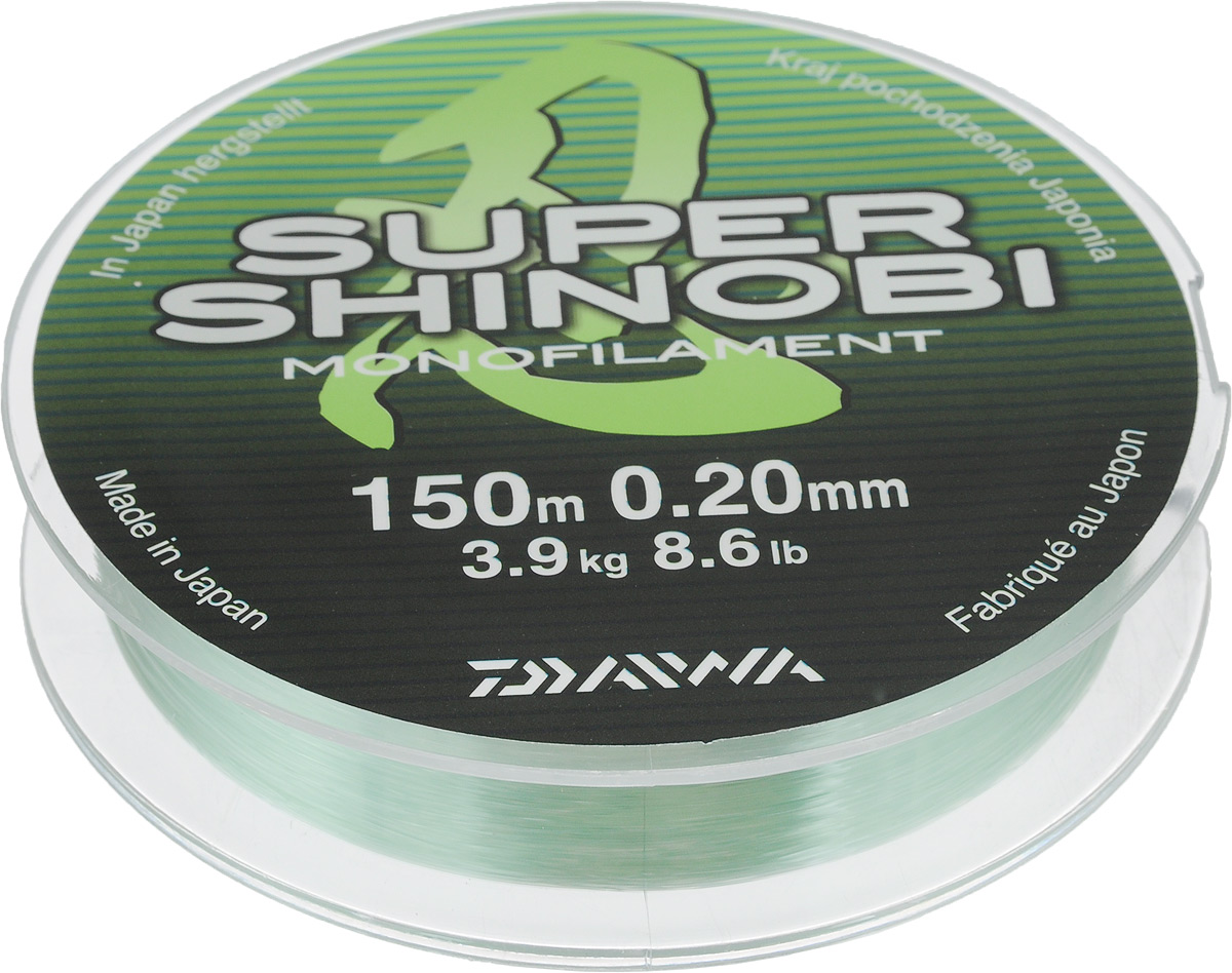 Леска Daiwa Super Shinobi, цвет: светло-зеленый, 150 м, 0,2 мм, 3,9 кг61178 Леска Daiwa Super Shinobi, цвет: светло-зеленый, 150 м, 0,2 мм, 3,9 кг61178Леска Daiwa Super Shinobi сплетенная из нитей обладает малым диаметром и круглым сечением, что обеспечивает превосходные характеристики абразивной устойчивости, а благодаря сверх гладкой поверхности забросы станут дальше и точнее. Специальное покрытие значительно снижает трение и соответственно увеличивает дальность заброса.