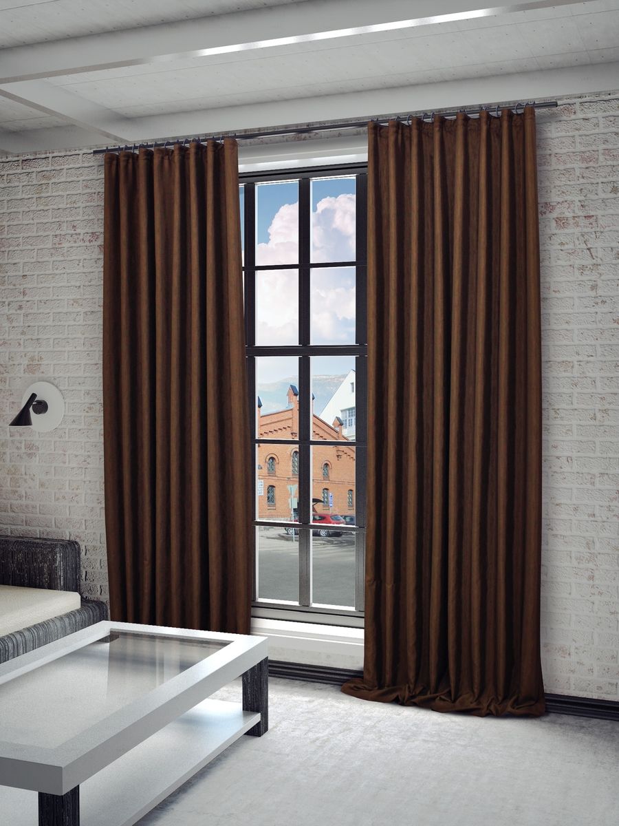 Штора Sanpa Home Collection Агнес, на ленте, цвет: коричневый, высота 260 смHPO8120/321/1 Агнес коричнев, , 150*260 см Штора Sanpa Home Collection Агнес, на ленте, цвет: коричневый, высота 260 смHPO8120/321/1 Агнес коричнев, , 150*260 смШтора Агнес в классическом однотонном исполнении изготовлена из ткани сатен. Сатен, или сатинет - это ткань из полиэфира с сатиновым переплетением нитей. На ощупь с лицевой стороны он напоминает атласное или шелковое полотно, однако его поверхность матовая, она рассеивает свет, не давая бликов. Крепление к карнизу осуществляется при помощи вшитой шторной ленты.