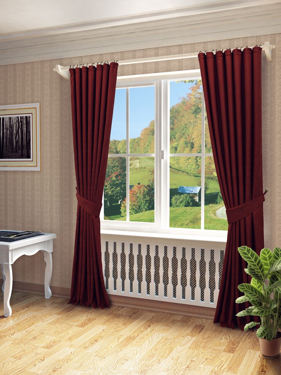 Комплект штор Sanpa Home Collection Элси, на ленте, цвет: бордовый, высота 260 смКШЭЛСИ, бордовый, , 170*260см-2шт+подхваты Комплект штор Sanpa Home Collection Элси, на ленте, цвет: бордовый, высота 260 смКШЭЛСИ, бордовый, , 170*260см-2шт+подхватыКомплект штор Элси, выполненный из жаккарда, великолепно украсит любое окно. Комплект состоит из двух штор и двух подхватов. Оригинальный рисунок и приятная цветовая гамма привлекут к себе внимание и органично впишутся в интерьер помещения. Этот комплект будет долгое время радовать вас и вашу семью! В комплект входит: Штора: 2 шт. Размер (Ш х В): 170 см х 260 см. Подхват: 2 шт.