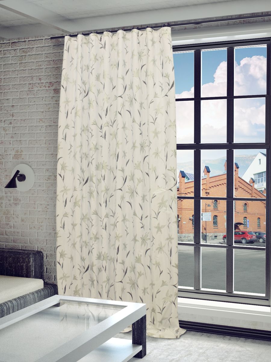Штора Sanpa Home Collection Антия, на ленте, цвет: белый, серый, высота 280 смHP5170/7100/9/1E Антия белый, , 200*280 см Штора Sanpa Home Collection Антия, на ленте, цвет: белый, серый, высота 280 смHP5170/7100/9/1E Антия белый, , 200*280 смШтора Антия с оригинальным узором изготовлена из тафты. Тафта - разновидность глянцевой плотной тонкой ткани полотняного переплетения из туго скрученных нитей шёлка, хлопка или синтетических органических полимеров (химические волокна). Крепление к карнизу осуществляется при помощи вшитой шторной ленты.