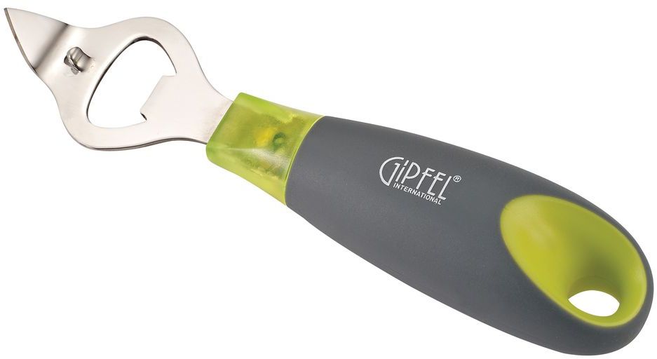 Открывалка для бутылок Gipfel Tamu, длина 19,5 см9909 Открывалка для бутылок Gipfel Tamu, длина 19,5 см9909Посуда Gipfel изготовлена только из качественных, экологически чистых материалов. Также уделяется особое внимание дизайну продукции, способному удовлетворять вкусы даже самых взыскательных покупателей. Сталь 8/10, из которой изготавливается посуда и аксессуары Gipfel, является уникальной. Она отличается высокими эксплуатационными характеристиками и крайне устойчива к физическим воздействиям. Сложно найти более подходящий для создания качественной кухонной посуды материал. Отличительной чертой металлической посуды, выполненной из подобной стали, является характерный сероватый оттенок поверхности и особый блеск. Это позволяет приготовить более здоровую пищу.