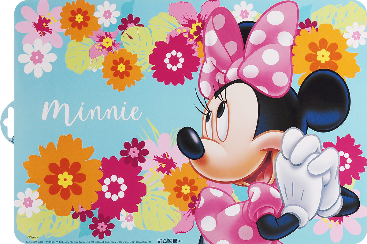 Disney Салфетка под горячее Минни19 Disney Салфетка под горячее Минни19Салфетка под горячее Disney Минни не только украсит стол, но и защитит его от различных повреждений. Она выполнена из плотного материала и красочно оформлена цветами с изображением героя популярного мультфильма Микки Маус - Минни Маус, подружка Микки Мауса. Салфетку можно использовать как под посуду, так и просто для украшения интерьера. Не использовать в СВЧ-печах и посудомоечных машинах.