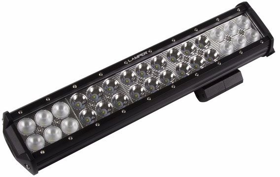 Балка Lamper, светодиодная, 90 W80-1005 Балка Lamper, светодиодная, 90 W80-1005Напряжение: 12-30 Вольт Мощность одного светодиода: 3W Модель светодиода: CREE Кол-во светодиодов: 84 шт. Световой поток: 25200 Люмен Температура свечения: 5500 Кельвинов Рабочий ток при 12/24V: 21/10,5A Световой поток: комбинированный Рекомендованное подключение: водонепроницаемый разъём 2 pin Крепление: болт 10 мм Виброустойчивость: 10-2000Hz Линзы: ударопрорчный поликарбонат. Корпус: алюминиевый сплав. Размеры: 980 x 73 x 107. Пыле-влагозащищенность: IP-67 (6-полная защита от пыли,8K-полная защита от воды, выдерживает высокое давление воды во время мойки) Рабочая температура: от -40С до +105С. Срок службы: 50 000 часов.