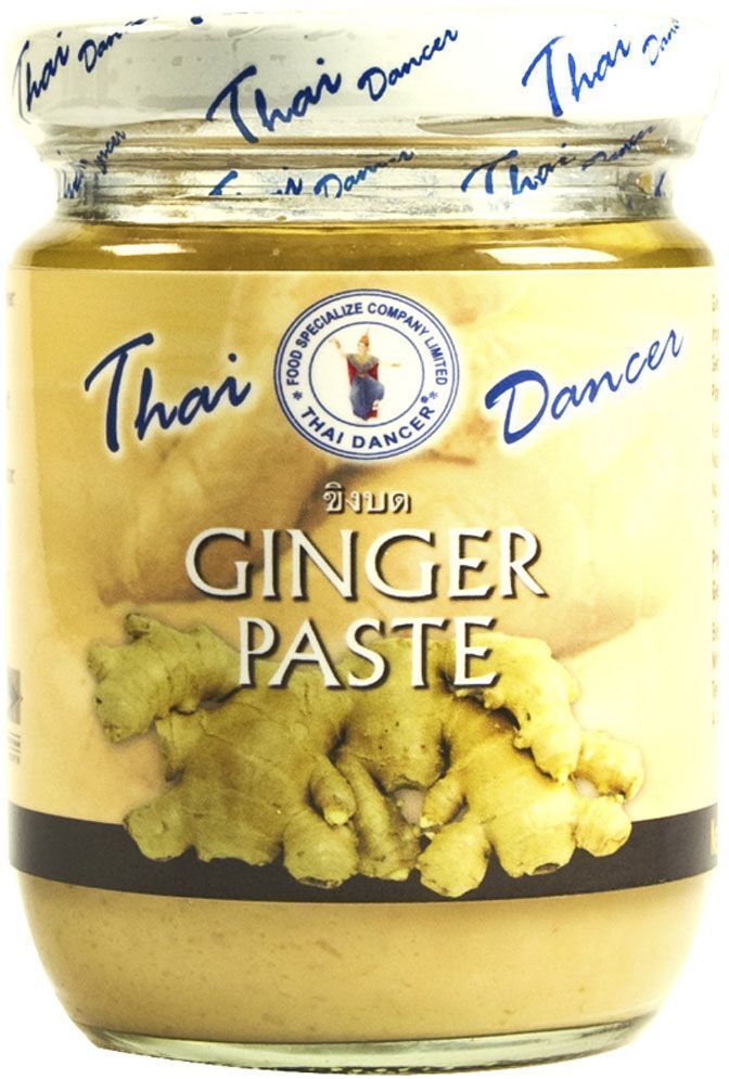 Thai Dancer Имбирная паста, 227 г0120710 Thai Dancer Имбирная паста, 227 г0120710Паста из измельченного имбиря Thai Dancer используется в рецептах китайской, японской, индийской, корейской, тайской, вьетнамской, малайской, индонезийской кухни в качестве идеальной альтернативы свежему имбирю, ускоряя процесс приготовления блюд. Вам больше не нужно искать, покупать, чистить и резать имбирь! Не нужно переживать, что остатки корня заветрятся или испортятся, если вы не пустили их на приготовление блюда. Достаточно иметь под рукой баночку имбирной пасты - и все ваши проблемы будут решены!