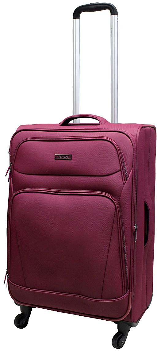 Чемодан мягкий Edmins 362 СТ, цвет: бордовый, 60 х 40 х 28 см, 85 л16-014 - 60CM Чемодан мягкий Edmins 362 СТ, цвет: бордовый, 60 х 40 х 28 см, 85 л16-014 - 60CMСупер легкий чемодан на 4-х колесах, выполнен из прочного полиэстера. Ткань легко чистится, проста в уходе, выдерживает температурные перепады. Чемодан оснащен выдвижной ручкой 60см с кнопкой фиксатором. Четыре колеса вращаются на 360°, что обеспечивает маневренность и плавность хода. Функция увеличения объема. В основном отделении имеются поперечные прижимные ремни для фиксации вещей и боковой карман на молнии для мелочей. На крышке чемодана сетчатое отделение на молнии. На внешней стороне чемодана - 2 кармана на молнии. В комплект входит кодовый замок и мешок для обуви. Имеется встроенная адресная бирка, расположенная на задней стенке чемодана. Максимальный вес нагрузки 20 кг.Вес 3,4кг. Багаж EDMINS удачно сочетает последние модные тенденции, ведущие технологии производства и функциональность.