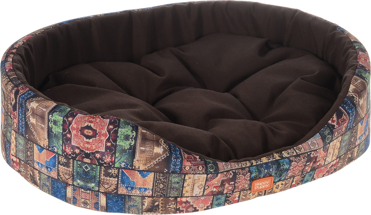 Лежак для собак Happy Puppy Восточные сказки-4, 57 x 44 x 15 смHP-160065-4 Лежак для собак Happy Puppy Восточные сказки-4, 57 x 44 x 15 смHP-160065-4Мягкий лежак Happy Puppy Восточные сказки-4 обязательно понравится вашему питомцу. Он предназначен для собак мелких пород и изготовлен из полиэстера и хлопка, внутри - мягкий наполнитель из мебельного поролона. Стежка надежно удерживает наполнитель внутри и не позволяет ему скатываться. Лежак очень удобный и уютный, он оснащен мягкой съемной подстилкой с наполнителем из холлофайбера. Высокие бортики обеспечат вашему любимцу уют. За изделием легко ухаживать, его можно стирать вручную. Мягкий лежак станет излюбленным местом вашего питомца, подарит ему спокойный и комфортный сон, а также убережет вашу мебель от шерсти.