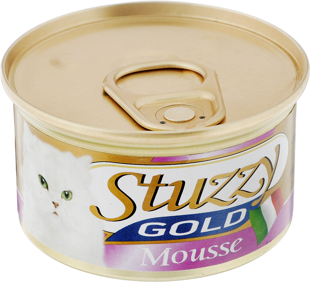 Консервы для взрослых кошек Stuzzy Gold, с белой рыбой, 85 г132.C419 Консервы для взрослых кошек Stuzzy Gold, с белой рыбой, 85 г132.C419Консервы для кошек Stuzzy Gold - это дополнительный рацион для взрослых кошек. Корм обогащен таурином и витамином Е для поддержания правильной работы сердца и иммунной системы. Инулин обеспечивает всасывание питательных веществ, а биотин способствуют великолепному внешнему виду кожи и шерсти. Корм приготовлен на пару, не содержит красителей и консервантов. Состав: мясо и мясные субпродукты 40%, рыба и рыбные субпродукты 10% (из них белая рыба 4%). Питательная ценность: белок 12%, жир 6%, клетчатка 0,4%, зола 3%, влажность 78%. Питательные добавки (на кг): витамин А 1177 МЕ, витамин D3 700 МЕ, витамин Е 40 мг, таурин 300 мг, железо 63,14 мг, цинк 40,8 мг, медь 2,32 мг, марганец 3,25 мг, селен 0,155 мг, йод 0,76 мг, смола кассии 3000 мг. Товар сертифицирован.