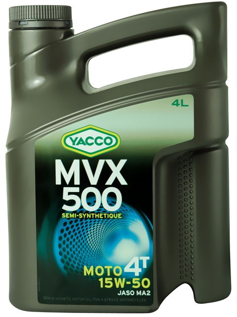 Масло Yacco MVX 500 4T 15W50, для мотоциклов с 4-тактными двигателями, 4 л332528 Масло Yacco MVX 500 4T 15W50, для мотоциклов с 4-тактными двигателями, 4 л332528MVX 500 4T 15W-50 Полусинтетическое масло для мотоциклов с 4-тактными двигателями ПРИМЕНЕНИЕ Высокоэффективная смазка двигателя в любых условиях эксплуатации, включая самые экстремальные условия, и в любое время года. Смазка также встроенных коробок передач, обеспечивая надлежащую защиту узла «коробка/сцепление» (допуски и одобрения JASO MA2) Подходит для всех типов мотоциклов (родстеры, дорожные мотоциклы, мотоциклы индивидуальной переделки, мотоциклы GT или спортивные мотоциклы). ПРЕИМУЩЕСТВА • Класс вязкости 15W-50 обеспечивает оптимальную смазку при высоких температурах для безотказной работы мотора в высокотемпературных режимах • Отличные моющие и диспергирующие свойства. • Высокие фрикционные свойства позволяют избегать «проскальзывания сцепления». • Высокоэффективная защита двигателя и коробки передач от износа. • Поддержание двигателей в чистом состоянии, что способствует удалению загрязняющих веществ при сливе масла. • Низкая летучесть позволяет уменьшить расход...