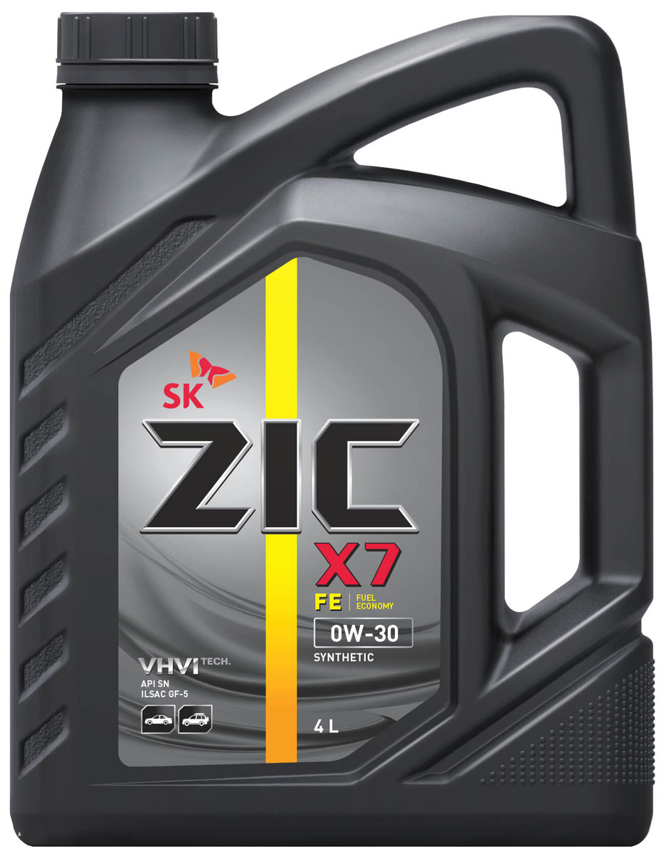 Масло моторное ZIC X7 FE, синтетическое, класс вязкости 0W-30, API SN, 4 л. 162616162616 Масло моторное ZIC X7 FE, синтетическое, класс вязкости 0W-30, API SN, 4 л. 162616162616ZIC X7 FE - всесезонное синтетическое моторное масло высшего качества с повышенной топливной экономичностью и превосходными низкотемпературными свойствами. Изготовлено на основе базового масла YUBASE и сбалансированного пакета современных присадок с пониженным содержанием зольных соединений, фосфора и серы. Плотность при 15°C: 0,8416 г/см3. Температура вспышки: 230°С. Температура застывания: -45°С. Индекс вязкости: 178.