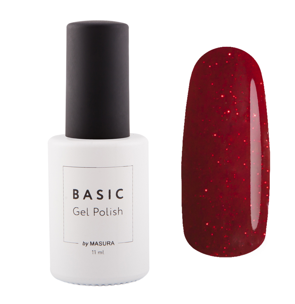 Masura Гель-лак BASIC Алая Органза, 11 мл294-301 Masura Гель-лак BASIC Алая Органза, 11 мл294-301красный алый с шиммером