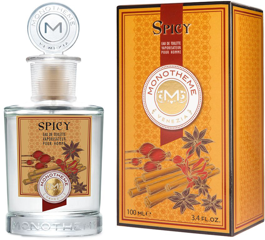 Monotheme Туалетная вода мужская Monotheme Classic Spicy, 100 мл191123 Monotheme Туалетная вода мужская Monotheme Classic Spicy, 100 мл191123С первых секунд этот аромат обращает на себя внимание элегантным коктейлем пряностей, в котором теплая чувственность сочетается с искрящейся свежестью. Композици,я построенная на контрасте между силой и нежностью, являет из себя ольфактивный портрет мужчины, в образе которого сплелись воедино инстинкт победителя и душа романтика