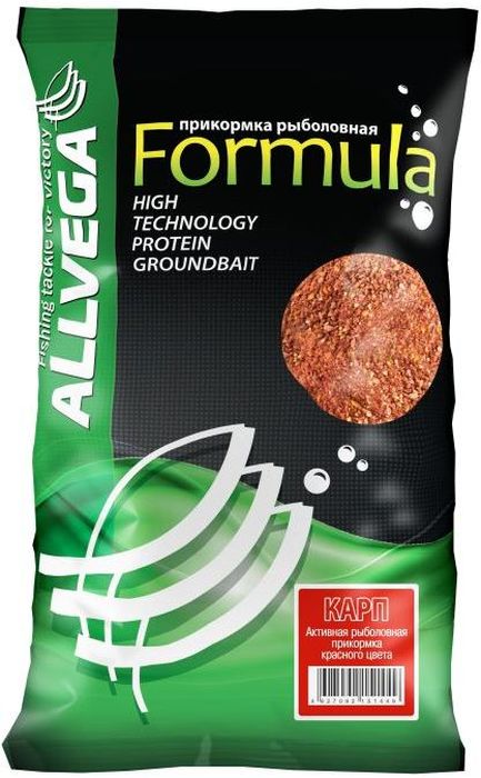 Прикормка ALLVEGA Formula Red Carp, красный карп, 900 г0058326 Прикормка ALLVEGA Formula Red Carp, красный карп, 900 г0058326FORMULA - новая серия недорогих и качественных прикормок. Имеет сбалансированный состав, умеренную ароматизацию, при этом использованы самые популярные у рыболовов ароматы. Идеально подходит для использования на любительской рыбалке, где не имеет смысла переплачивать за дорогие добавки и ингредиенты. Прикормка красного цвета. Фракция прикормки однородная, от средней до крупной. С умеренным количеством ароматики.