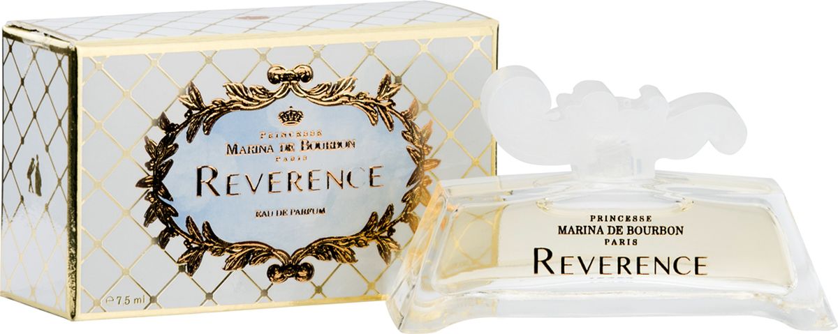 Princesse Marina De Bourbon Paris Reverence Парфюмерная вода 7,5 мл1095CMBR Princesse Marina De Bourbon Paris Reverence Парфюмерная вода 7,5 мл1095CMBRФЛАКОН: В прошедшие века поклон был общепринятым жестом, выражающим уважение. Кроме того, с поклона начинался любой танец. Сейчас с поклоном обращаются к Принцам и Принцессам. Их аристократическое общество все еще поддерживает эту традицию в особых случаях. Парфюмеры Princesse Marina De Bourbon выпустили новый аромат, сочетание современности и барокко, чистоты и яркости, смешение красок, ощущений и эмоций. Современный прозрачный флакон украшен переливающимся локоном на крышке, которая напоминает дамскую прическу 18 века в стиле барокко. АРОМАТ: Очаровательный, свежий и утонченный аромат, приглашающий в романтическое путешествие. Reverence создан в цветочно пряной гамме специально для обольстительной и беззаботной женщины. Свежесть бергамота смешивается с мощными пряными нотами Перца, немедленно раскрывающими характер парфюма. Сладость привносят ягоды Брусники, прозрачные ноты Жасминового чая, мягкой Розы и дерзкого Персика, создающие отчетливый и захватывающий аромат. Восточные молочны