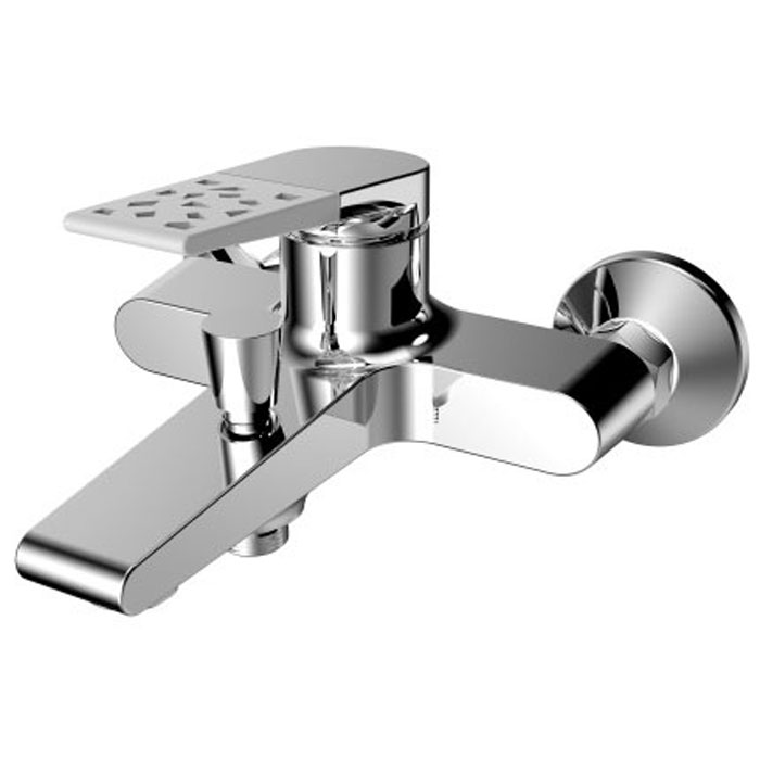 Смеситель для ванны РМС, с коротким изливом. SL121W-009. Цвет: хром, белыйSL121W-009 Смеситель для ванны РМС, с коротким изливом. SL121W-009. Цвет: хром, белыйSL121W-009Смеситель для ванны с коротким литым изливом Картридж: керамический 35 мм Переключение на душ: штоковое Аэратор: пластиковый Цвет покрытия корпуса: хром В комплекте: эксцентрики, отражатели, металлический шланг для душа 1,5 м, лейка для душа