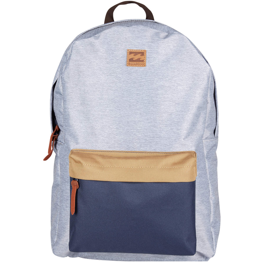 Рюкзак городской Billabong All Day Pack, цвет: серый, синий. 36078693685543607869368554 Рюкзак городской Billabong All Day Pack, цвет: серый, синий. 36078693685543607869368554Компактный городской рюкзак, объема которого вполне достаточно для повседневных потребностей. Стильные расцветки сделают этот рюкзак не только полезным аксессуаром, но и замечательным дополнением Вашего образа в целом.