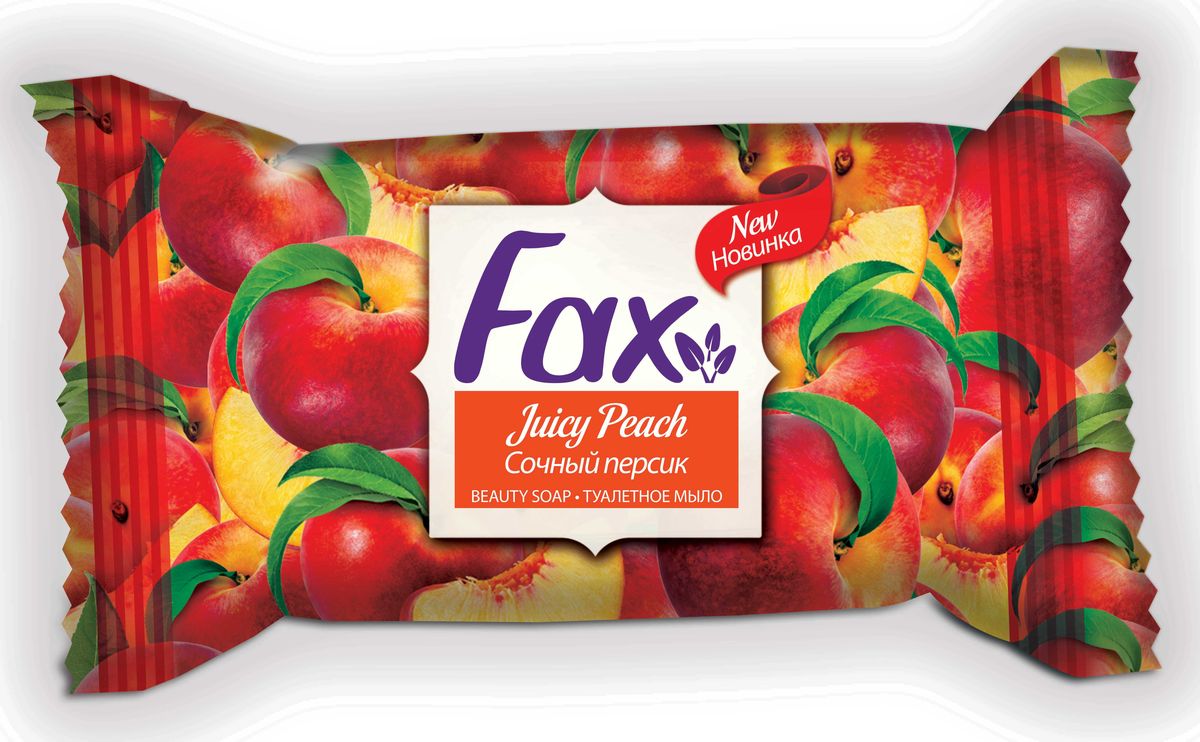 Fax Мыло Сочный Персик 75г4605845001470 Fax Мыло Сочный Персик 75г4605845001470Основное предназначение мыла - очищение кожи от загрязнений и избавление ее от вредных микроорганизмов. Уделяя вопросу мытья рук должное внимание, мы можем избежать множества проблем. Сегодня среди многочисленного ассортимента можно подобрать именно то средство, которое будет полностью удовлетворять ваши потребности. Вы можете выбрать цвет, запах, текстуру и даже дизайн упаковки.Fax Soap - это серия, разработанная специалистами ведущей турецкой компании Evyap. Мыло из этой серии экономно расходуется и радует своим приятным ароматом. Оно отлично пенится и хорошо очищает кожу рук. Туалетное мыло поставляется в индивидуальной упаковке. Запах этого средства окунет вас в мир чудесных летних воспоминаний и наполнит вас позитивными эмоциями.