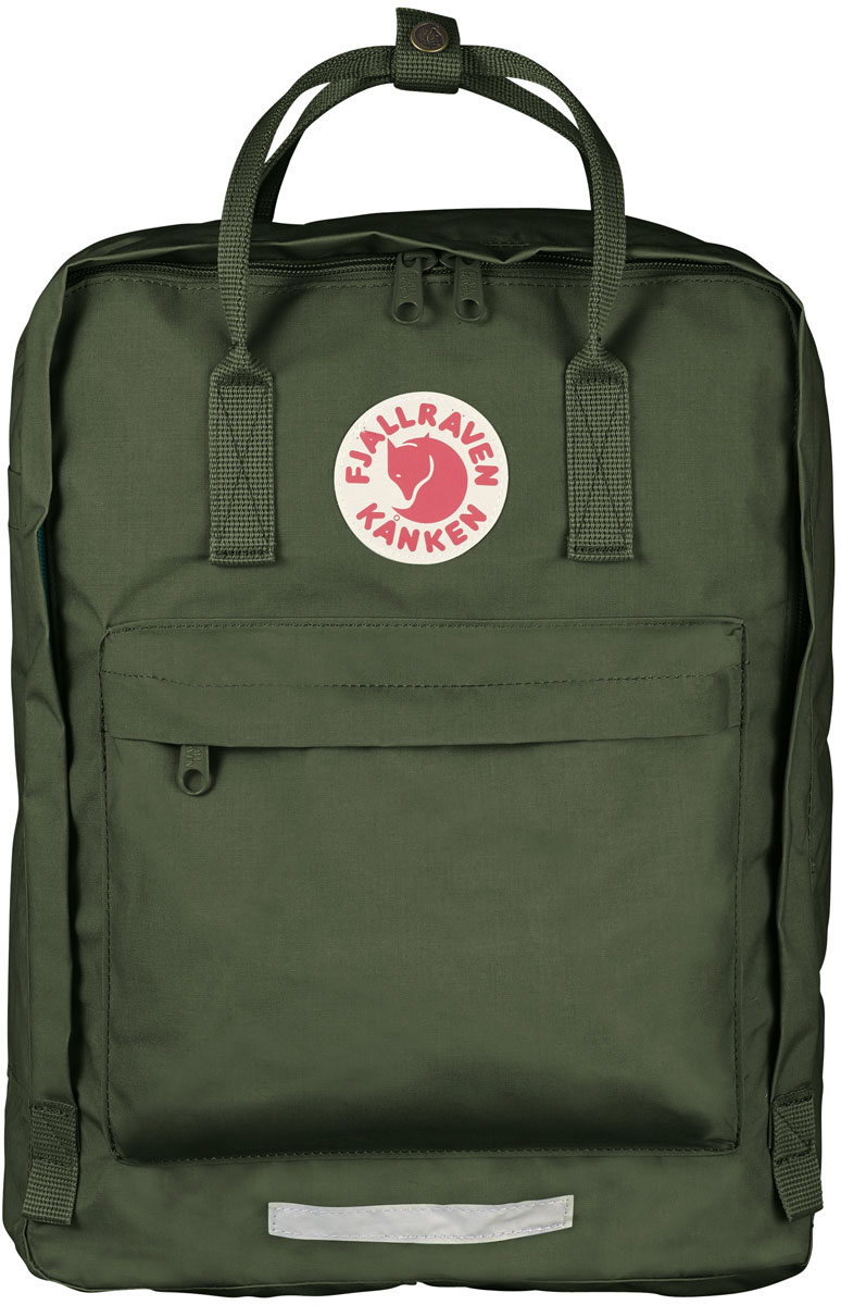Рюкзак городской Fjallraven Kanken, цвет: зеленый, 20 л16с3891-к14 Рюкзак городской Fjallraven Kanken, цвет: зеленый, 20 л16с3891-к14Легендарый рюкзак от шведского бренда Fjallraven. Прочный и легкий материал Vinylon F обладает исключительной долговечностью и полной водонепроницаемостью. При контакте с водой, волокна Vinylon F разбухают, не позволяя влаге проникнуть внутрь. Большой фронтальный карман на молнии и 2 боковых кармана. Лямки регулируются по длине. Светоотражающая нашивка с фирменным логотипом выделяет владельца в темное время суток. В основе выпускаемых фирмой изделий – любовь человека к свободе ощущений. Благодаря оптимальной конструкции и минимальному весу рюкзака, в использовании его просто не ощущаешь.
